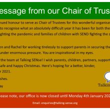 Message From The Chair of Trustees